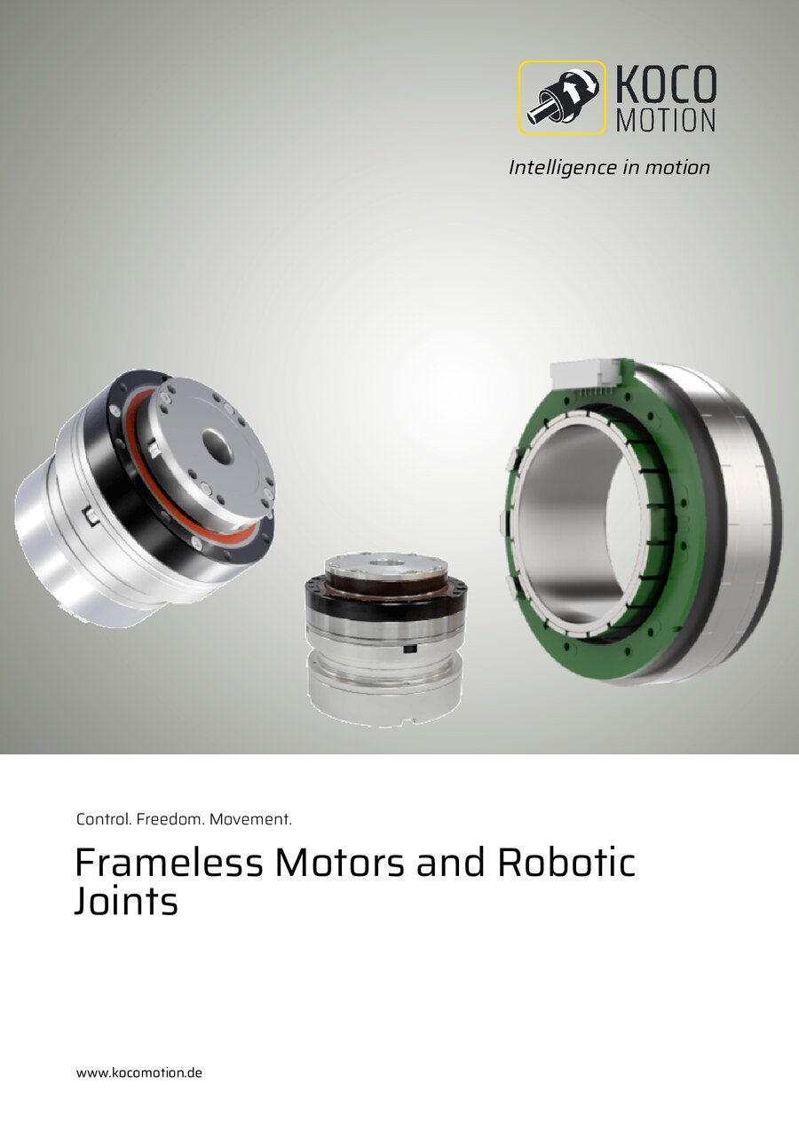 Titelseite von Frameless Motors and Robotic Joints
